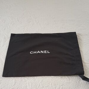 CHANEL Black Logo Dust Bag luxury Elegant Bougie